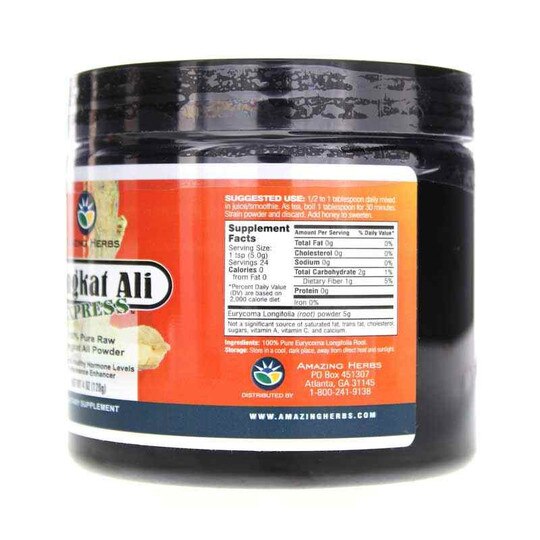 Tongkat Ali Express Raw Powder, 4 Oz, AZH