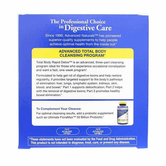 Total Body Rapid Detox 7-Day Cleanse, 3 Pieces, ADVN