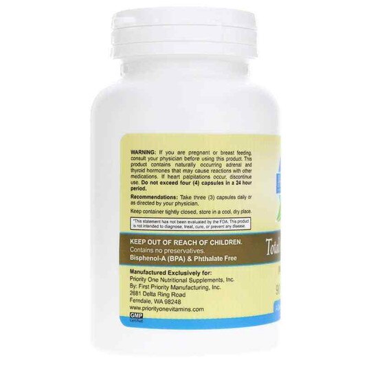 Total Gland Plus (with Thyroid), 90 Capsules, PRTO