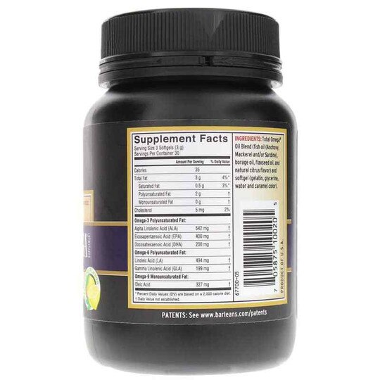 Total Omega 3-6-9, 90 Softgels, BOO