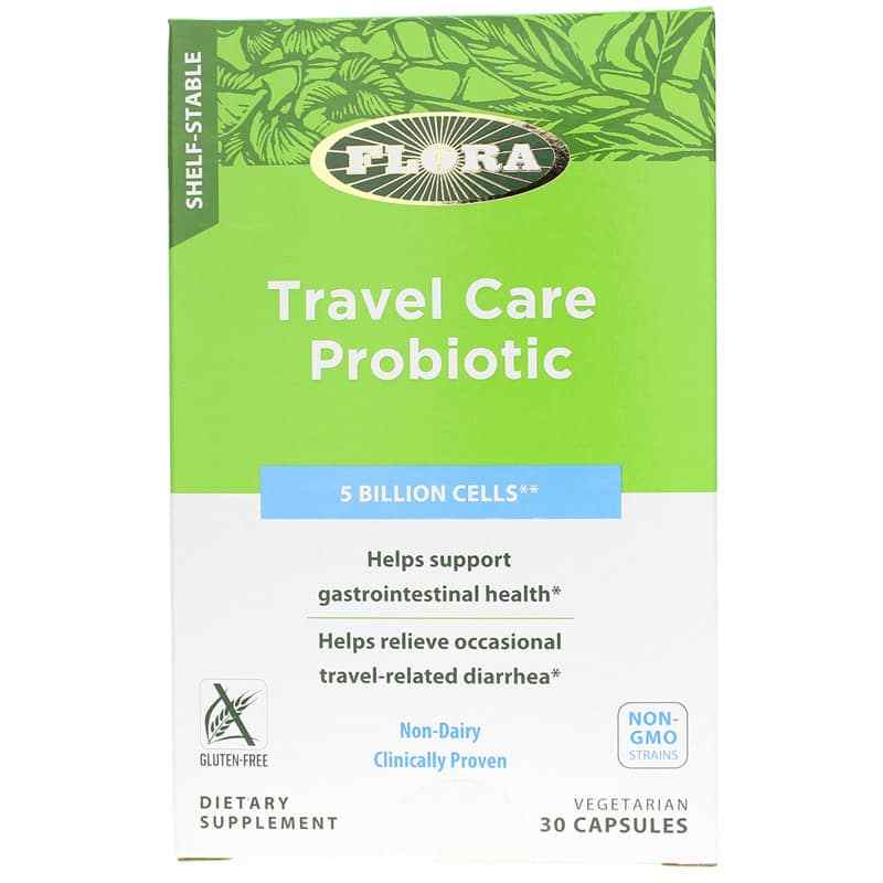 Travel Care Probiotic ShelfStable 5 Billion Cells, Flora