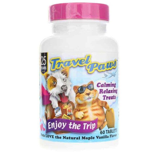 Travel Paws Calming Treats for Pets, 60 Chewable Tablet, LDK