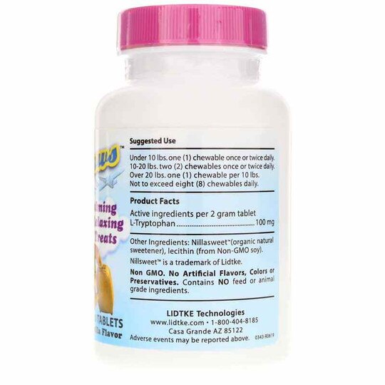 Travel Paws Calming Treats for Pets, 60 Chewable Tablet, LDK