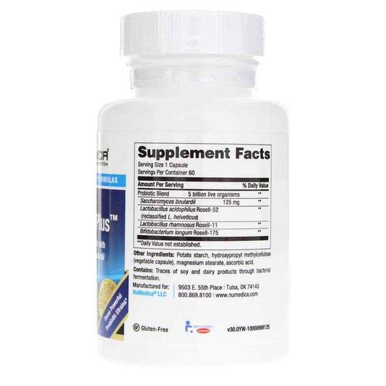 Tri-Flora Plus, 60 Veg Capsules, NUM