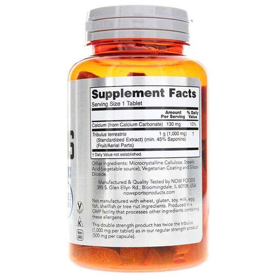 Tribulus 1000 Mg, 90 Tablets, NOW