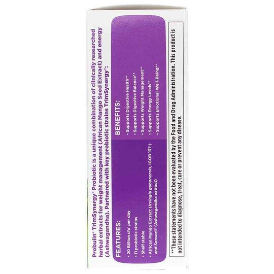 TrimSynergy Probiotic, 60 Capsules, PBLN