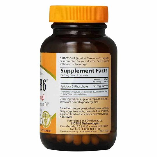 True B6 50 Mg, 60 Veg Capsules, LDK