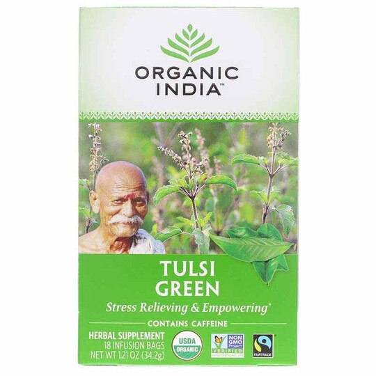 Tulsi Green Organic Tea, 18 Bags, OGI