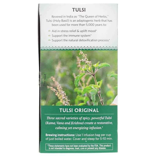 Tulsi Original Organic Tea, 18 Tea Bags, OGI
