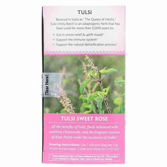 Tulsi Sweet Rose Organic Tea, Organic India