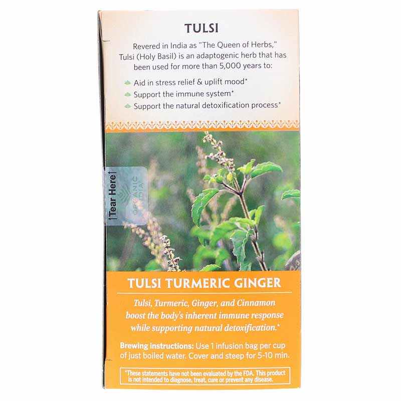 Tulsi Turmeric Ginger Organic Tea, Organic India