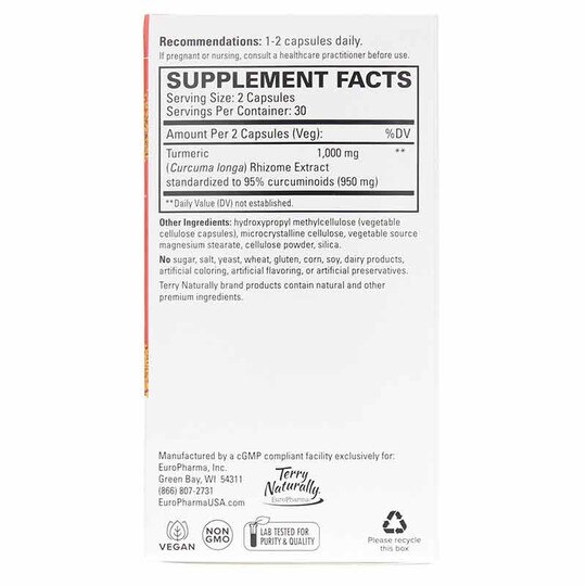 Turmeric 50X, 60 Capsules, TNT