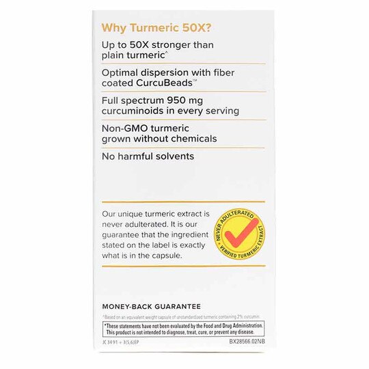Turmeric 50X, 60 Capsules, TNT