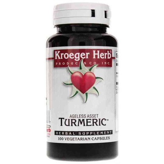 Turmeric, 100 Veg Capsules, KRH