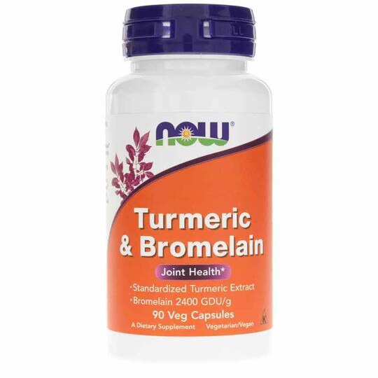 Turmeric & Bromelain, 90 Veg Capsules, NOW