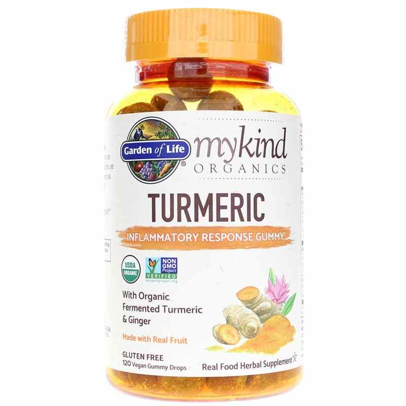 Turmeric Inflammatory Response Gummy, Garden of Life mykind Organics