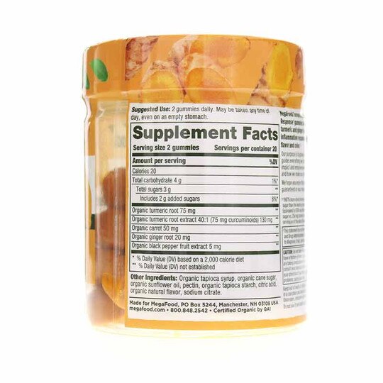 Turmeric Inflammation Response Gummies, Megafood