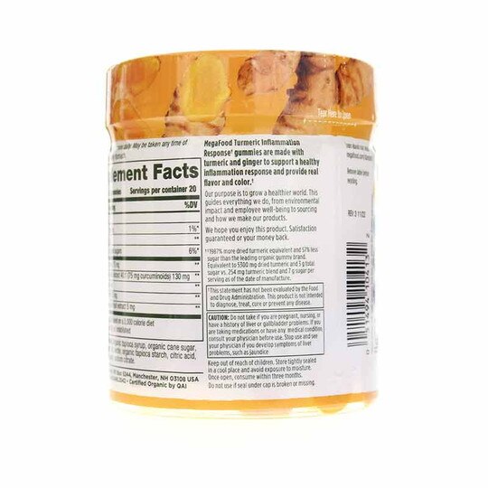 Turmeric Inflammation Response Gummies, Megafood