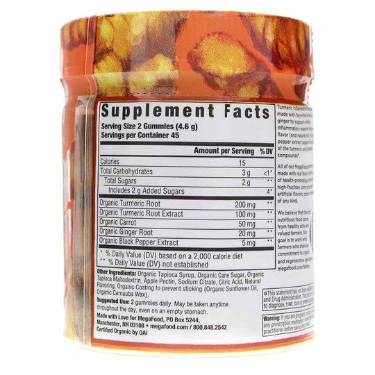 Turmeric Inflammation Response Gummies, Megafood