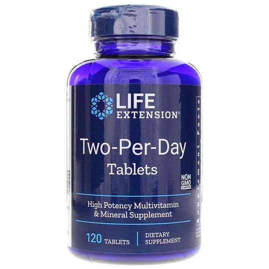 Two-Per-Day Tablets, 120 Tablets, LFE