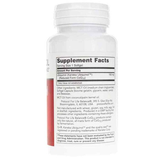 Ubiquinol 100 Mg, 60 Softgels, PFLB