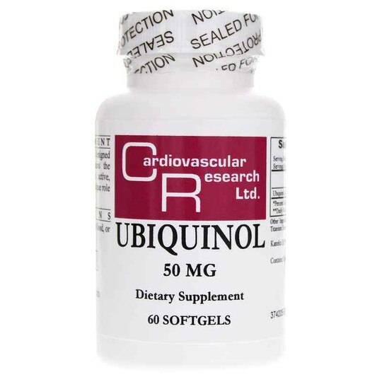 Ubiquinol 50 Mg, 60 Softgels, CR