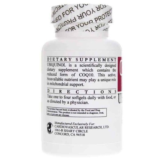 Ubiquinol 50 Mg, 60 Softgels, CR