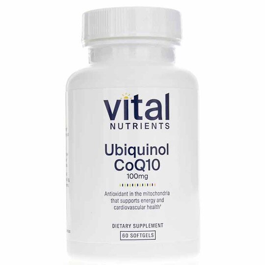 Ubiquinol CoQ10 100 Mg, 60 Veg Softgels, VTN
