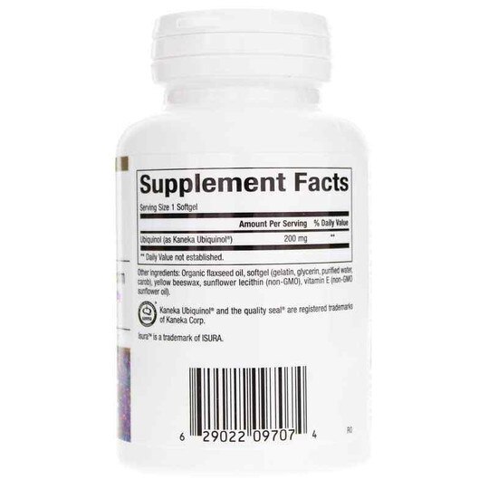 Ubiquinol CoQ10 200 Mg, 60 Softgels, BCN