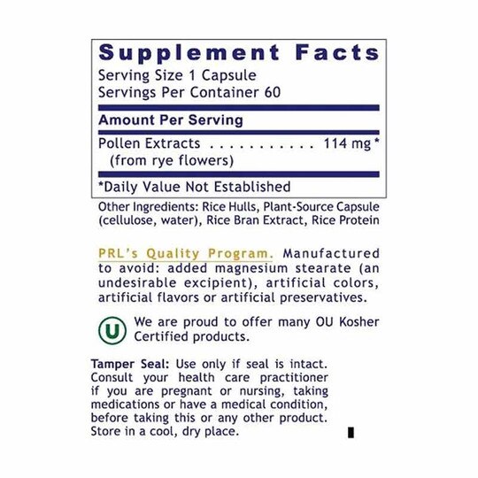 UltraPollen Multiple Pollen Extracts, 45 Veg Capsules, PRL