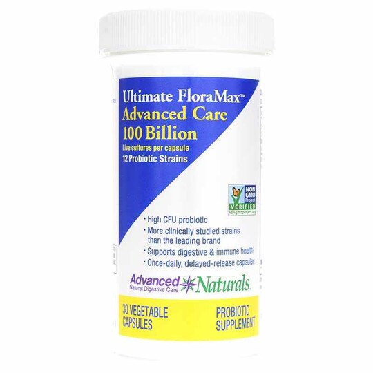 Ultimate FloraMax Advanced Care 100 Billion, 30 Veg Capsules, ADVN