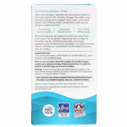 Ultimate Omega Xtra, 60 Softgels, NRN