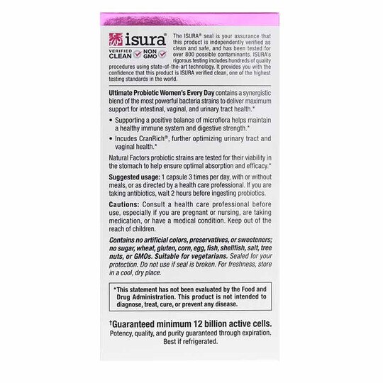 Ultimate Probiotic Women's Formula, 60 Veg Capsules, NF