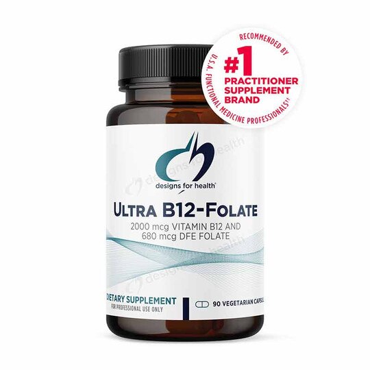 Ultra B12-Folate, 90 Veg Capsules, DFH