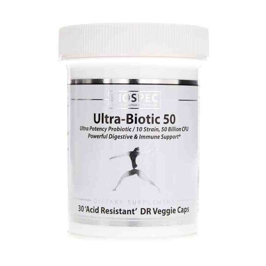 Ultra-Biotic 50, 30 Veg Capsules, BSP