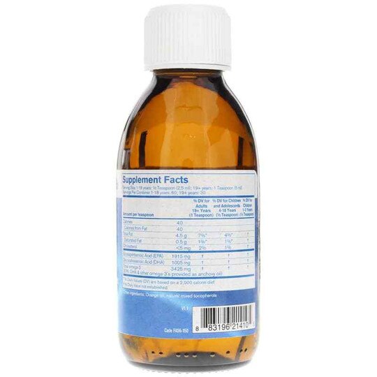 Ultra EPA/DHA Liquid High Triglyceride Orange Flavor, Pharmax