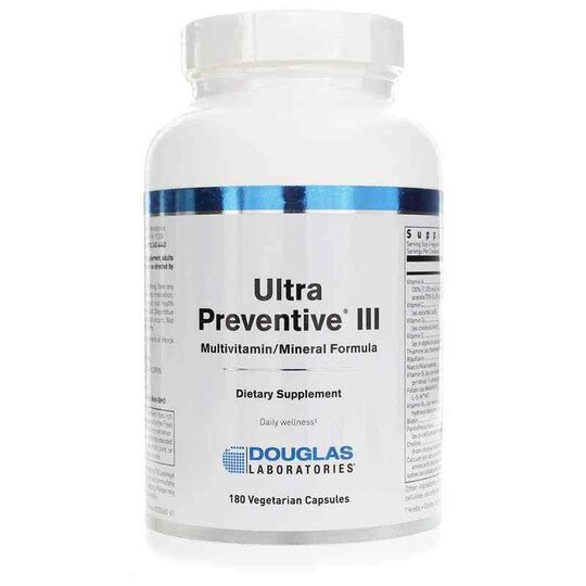 Ultra Preventive III Multivitamin Capsules, 180 Capsule, DGL
