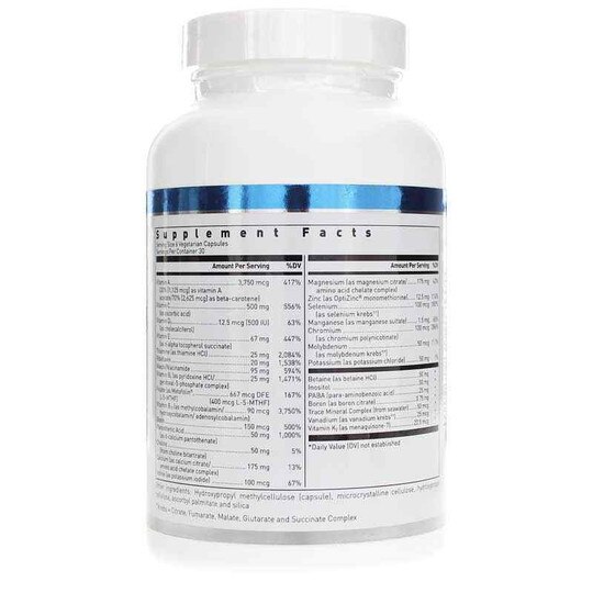 Ultra Preventive III Multivitamin Capsules, 180 Capsule, DGL