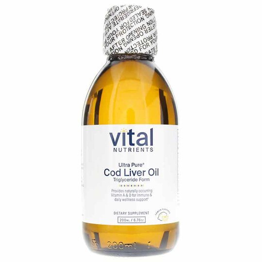 Ultra Pure Cod Liver Oil 1025 Lemon Flavor, 200 Ml, VTN