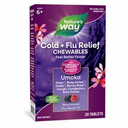 Umcka Cold + Flu Chewable Berry Flavor 1