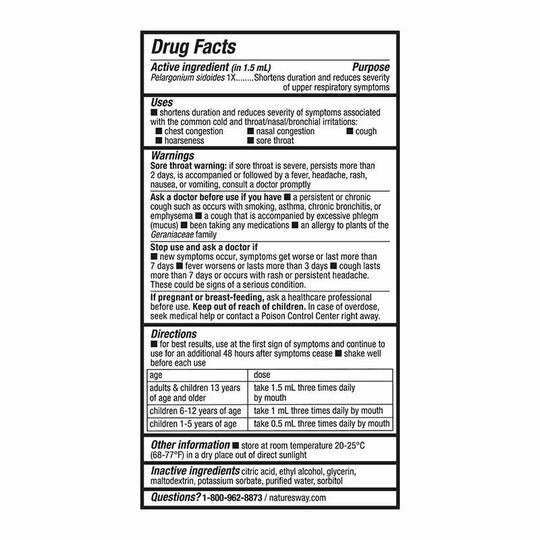 Umcka ColdCare 99.9% Alcohol-Free Drops, 1 Oz, NWA