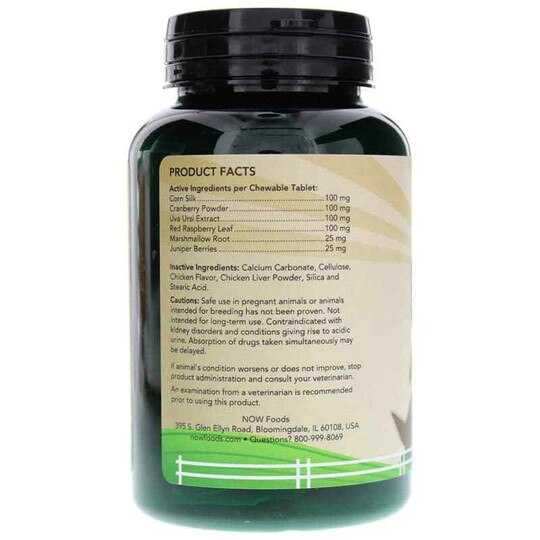Urinary Support for Dogs/Cats, 90 Chewable Tablets, NOW