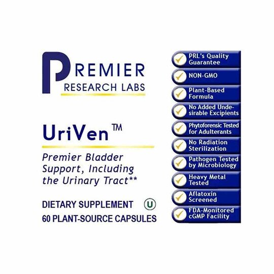 UriVen Bladder Support, 60 Veg Capsules, PRL