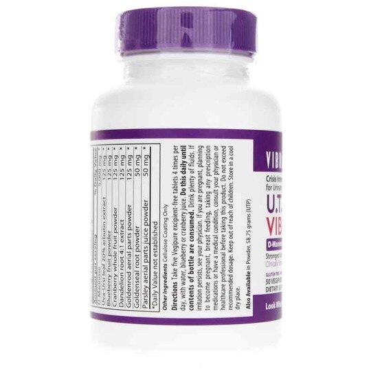 UT Vibrance Tablets for Urinary Tract Health, 50 Tablet, VBH
