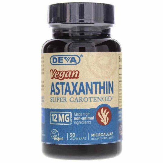 Vegan Astaxanthin 12 Mg, 30 Vegan Capsules, DN
