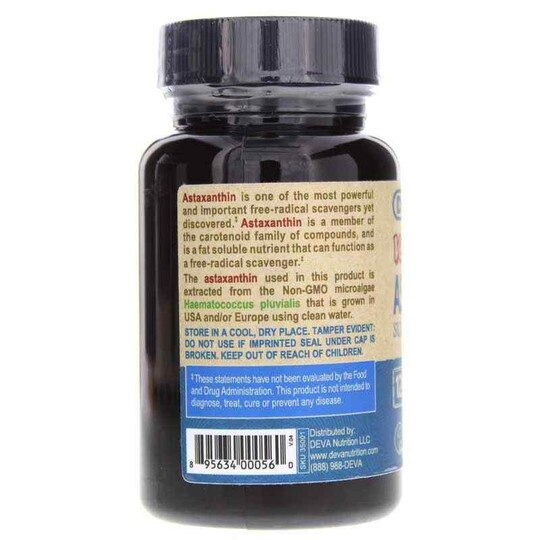 Vegan Astaxanthin 12 Mg, 30 Vegan Capsules, DN