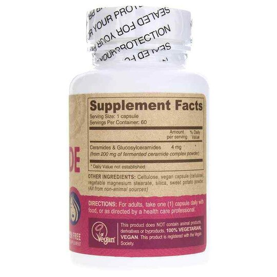 Vegan Ceramide Skin Support, 60 Capsules, DN