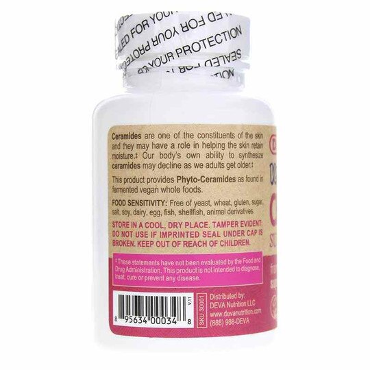 Vegan Ceramide Skin Support, 60 Capsules, DN