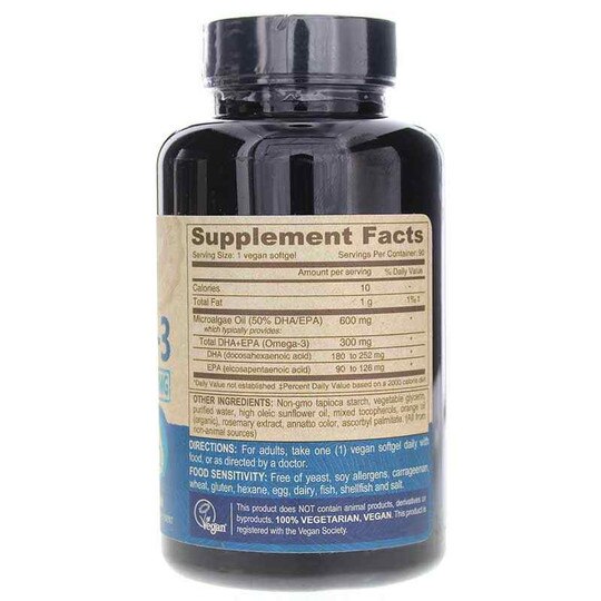 Vegan Omega-3 DHA-EPA, 90 Vegan Softgels, DN