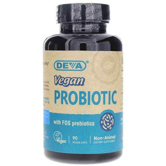 Vegan Probiotic with FOS Prebiotics, 90 Vegan Capsules, DN